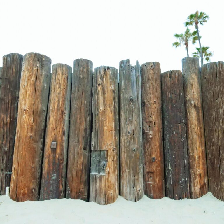 Log Retaining Wall